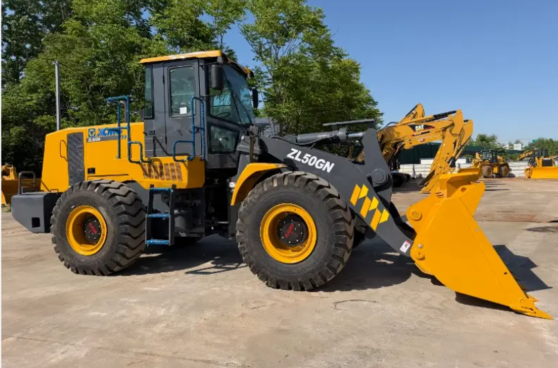 Operational loader machinery for construction and logistics support