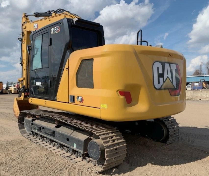 CAT excavator supporting construction and excavation operations in Cameroon